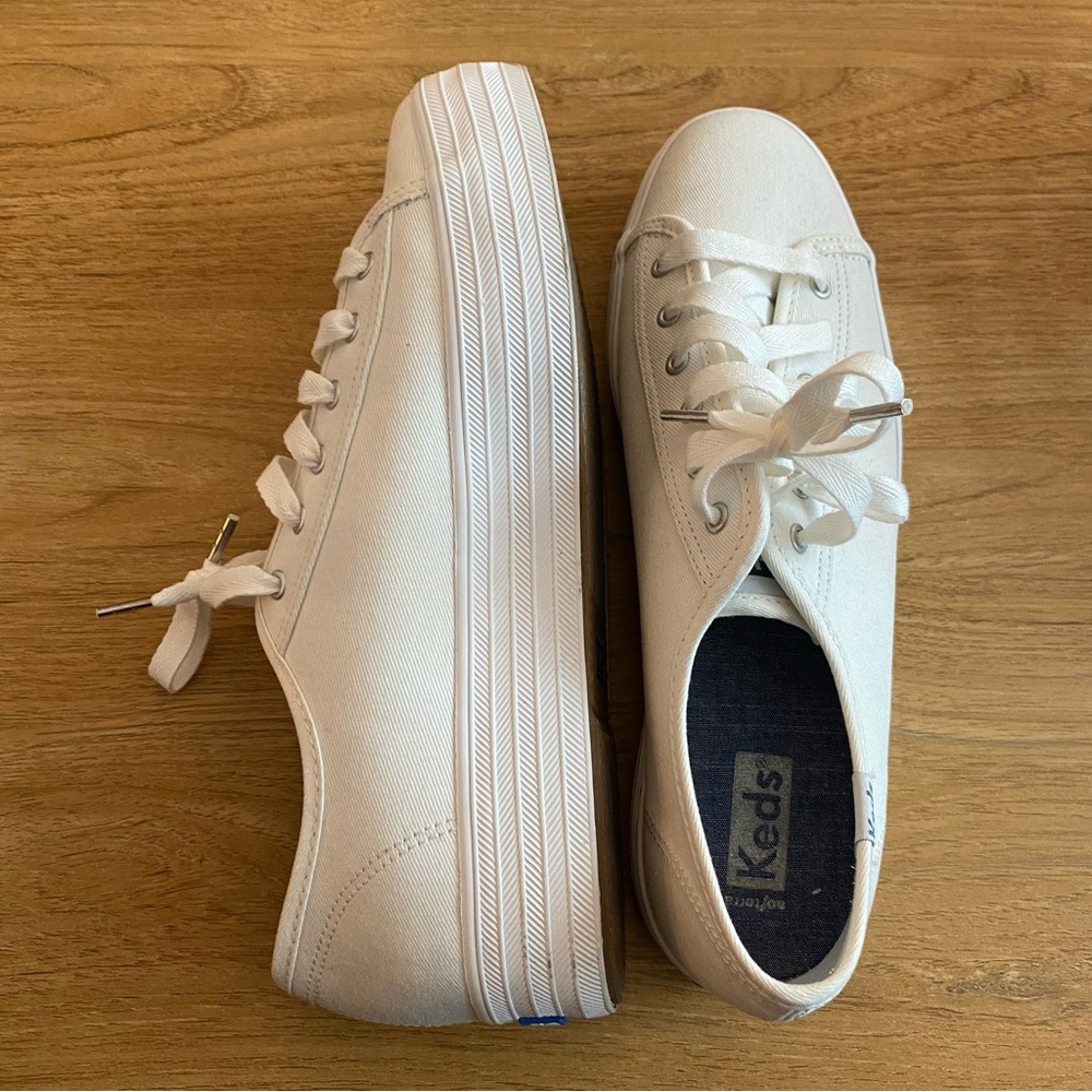 Keds white triple up kick new sneakers size 8
